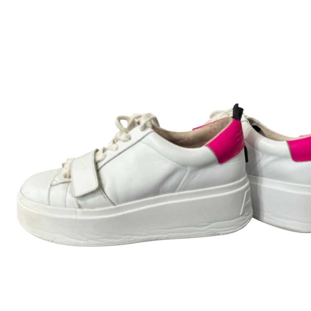 Ash Women's White Pink Platform Sneakers Shoes Size EU 40/US 10 M